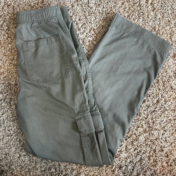 ABERCROMBIE & FITCH Women's Cargo Pants iSize 27/4 in Muted Basil - Picture 4 of 5